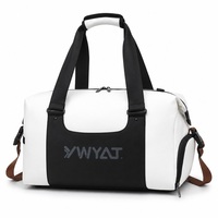 Sac de sport en cuir PU hydrofuge avec compartiment à chaussures pour hommes et femmes, idéal pour le tennis, le badminton, la gym et les voyages