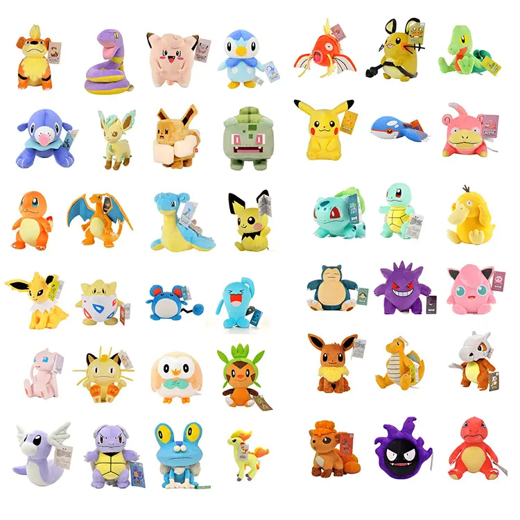 Lovely farcito Poke Mon peluche Pikaqiu peluche gioco giocattolo cartone animato All Star Collection Pokemones