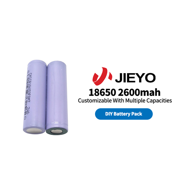 A Grade 18650 Cylindrical Lithium Ion Battery Cell Rechargeable 3.6V 3.7V 2600mAh LiFePO4 Long Cycles 3C 5C