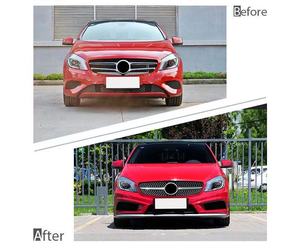 Kit de Carrocería de Alta Calidad para A-Class W176 2013-2018, Actualización al Modelo Deportivo <span class=keywords><strong>A45AMG</strong></span>, Parachoques Delantero y Trasero, Parrilla - Product Image 3