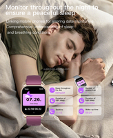 SW01 Tendance Nouveau Montre Intelligente Ultra Fine de 2,04 pouces avec Musique et Fréquence Cardiaque, Montre de Mode pour Femme