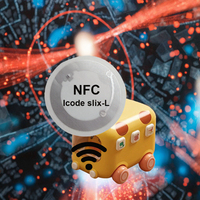 Etiquetas NFC al por Mayor de 25 mm de Diámetro, 22x11 mm, Etiquetas de Papel RFID UHF Personalizadas, Etiqueta RFID Impermeable y Grabable con Frecuencia de 13.56 MHz