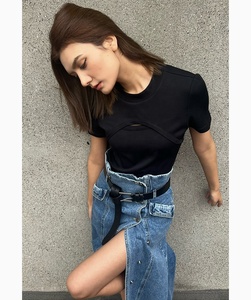 Robe en <span class=keywords><strong>Jean</strong></span> à poches pour femme, boutons bleus, <span class=keywords><strong>jupe</strong></span> longue en <span class=keywords><strong>Jean</strong></span> délavée - Product Image 6