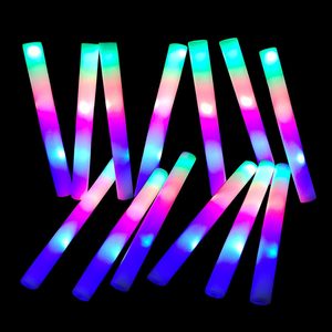 In the Trend Custom Logo Wholesale Party Supplies Multi-Color Flashing LED Light up <b>Foam</b> <b>Glow</b> <b>Sticks</b> for Halloween & Christmas - Product Image 1