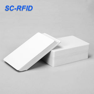 โรงงานผลิตบัตรพีวีซี RFID ความถี่ 13.56Mhz รุ่น F08 แบบขาว  รองรับการพิมพ์ภาพถ่ายตามสั่ง  ขนาด CR80 สำหรับพนักงาน นักเรียน บัตรประจำตัว NFC  มีสินค้าในสต็อก - Product Image 1