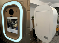Cabina de Fotos para Bodas Fácil de Montar, Profesional, para iPad de 10.9/12.9/13 Pulgadas, Carcasa para Fotomatón DSLR, Cabina de Fotos Selfie para Eventos