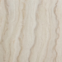 Dalle de pierre frittée polie en travertin jaune avec veinage beige pour comptoir, mur et projets d'aménagement intérieur commercial