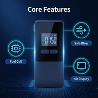 Hanwei, certifié CE, éthylotest à affichage LCD, détecteur d'alcool, testeur d'alcool, Alkotester, application mobile AT808, usage professionnel, 0,050%