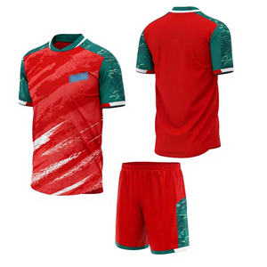 Maillot de football personnalisé pour hommes – Nom et logo d'équipe sur mesure – Ensemble uniforme de football 100 % polyester respirant et léger - Product Image 1