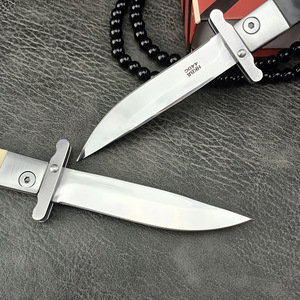 Couteau pliant tactique <span class=keywords><strong>russe</strong></span> en acier 440C, couteau de survie avec verrou de sécurité pour le camping et la chasse en plein air - Product Image 2