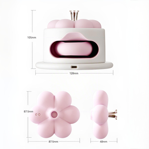 Stimulateur électrique clitoridien et mammaire 2-en-1 pour femmes, vibromasseur en forme de gâteau, vibromasseur à succion pour point G, bâton de masturbation - Product Image 6