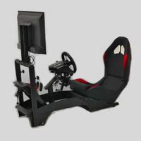 Siège de conduite de voiture pour joueurs, cadre de support de roue en acier, chaise de course sim, cockpit pour gamer g920 g29