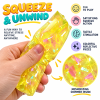 Jouet pour enfants en TPR rouge souple, ne retient pas l'eau, design amusant serpent, petit ruban, pour sports et jeux