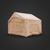 Nouveauté élégante 7.5 ㎡   Tente gonflable de camping extérieure facile à installer, en Oxford PVC, résistante à la neige, avec fenêtre et circulation d'air