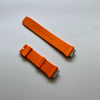 Bracelet de montre de luxe multicolore, doux et respirant, pour femmes, 007 0701 0702, en fluororubber importé