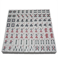 Ensemble de Mahjong Américain Professionnel en Mélamine Moderne et Fiable, Qualité Supérieure, Logo Personnalisé, Accessoires Complets pour Cadeau Portable