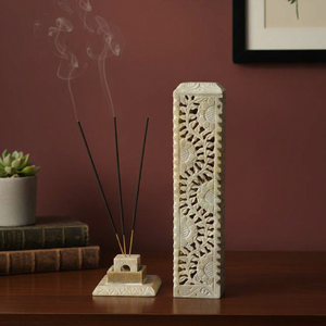 Handmade Marble Incense <b>Stick</b> Holder <b>with</b> Elephant Design Best Price Candle Burner <b>Stick</b> Stand for Religious Use Wholesale - Product Image 1