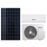 Climatiseur solaire AC/DC 9000Btu 12000Btu 18000Btu 24000Btu avec panneau solaire et batteries