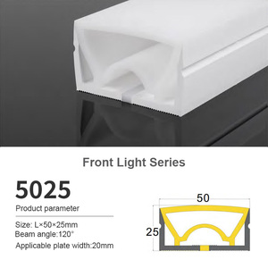 Tube néon flexible étanche IP65 LEDEAST <span class=keywords><strong>FLS</strong></span> 20*20mm, bande LED en silicone, série d'éclairage frontal, bande néon flexible - Product Image 5