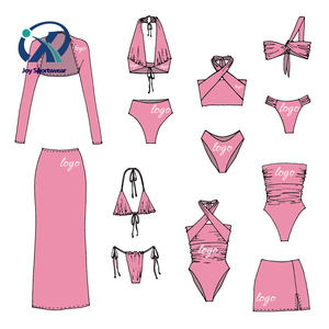 Bikini de lujo 2025, fabricante de trajes de baño de doble tela para mujer, traje de baño de talla grande con logotipo personalizado, Bikini - Product Image 1