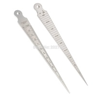 Jauge conique en acier inoxydable MoldGauge 1-15 mm, règle de mesure de précision industrielle pour l'inspection des fentes et des ouvertures