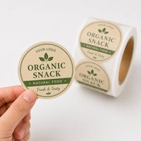Etiquetas Ecológicas para Envases de Alimentos, Etiquetas Personalizadas para Contenedores, Etiquetas Adhesivas Impermeables para Envases de Alimentos