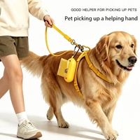 Distributeur de sacs à déjections canines en silicone en gros, support portable suspendu pour sacs à déjections, outils de promenade pour animaux de compagnie en extérieur