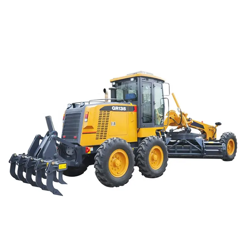 China made 135 HP Motor Grader with Optional Ripper and Blade GR135 in stock