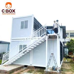 Villa de luxe modulaire préfabriquée personnalisée Cbox pour l'extérieur, bureaux mobiles, hôtels, bâtiments, maison conteneur en kit - Product Image 3