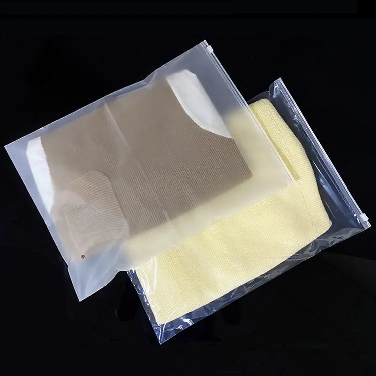 PE 지퍼 의류 비닐 봉투 PVC 물자 자동 접착 비닐 봉투