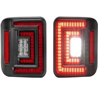 Nouveaux feux arrière LED encastrés pour Wrangler JL 2018-2025, remplacement OEM, rouge fumé, feux de recul, clignotants, feux de position, 12V 6000K