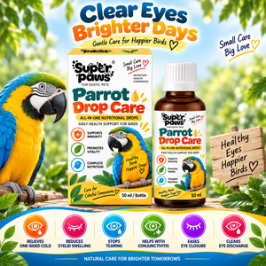 Gocce per la Cura degli Occhi Multivitaminiche per Pappagalli, Piccioni, Canarini - Sicure, ad Assorbimento Rapido, Liquido per la Pulizia degli Occhi <span class=keywords><strong>e</strong></span> la Cura della Rossore - Product Image 3