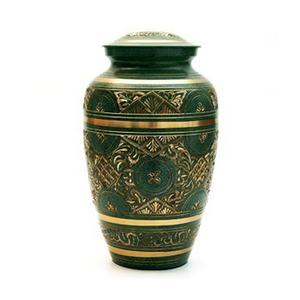 Urnes funéraires en laiton de qualité supérieure Sculpture complète Crémation Cendres humaines adultes en laiton tenant des bocaux au prix de gros - Product Image 3