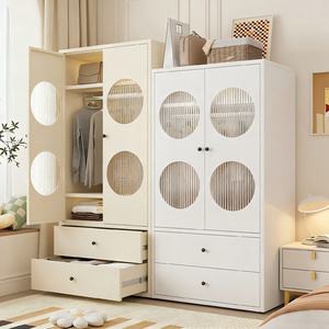 Armoire en Fer | Armoire de Rangement Non Toxique pour Vêtements d'Enfants | Casier Métallique Moderne pour Chambre à Coucher | Simple, Économique et Réglable - Product Image 1