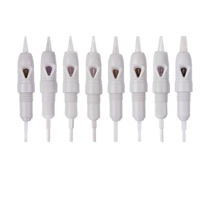Agujas de Cartucho Desechables de Acero Inoxidable para Tatuajes PMU, Tamaños Surtidos para Microblading de Cejas y Labios - Product Image 1