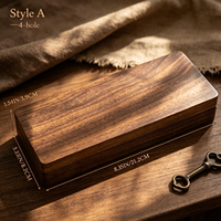 Boîte de présentation personnalisée en noyer pour pièces de monnaie, support en bois gravé sur mesure pour pièces de monnaie de collection avec doublure en velours, étui cadeau pour collectionneur