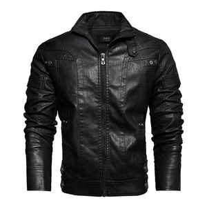 Soldes Exceptionnelles : Blouson Moto Homme Hiver Élégant en <span class=keywords><strong>Cuir</strong></span> PU, Coupe Slim, Doublure Velours - Product Image 4