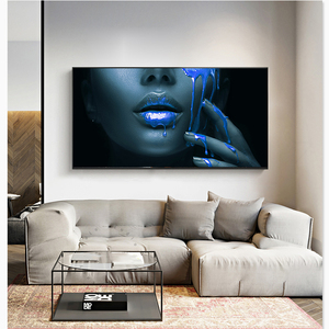 <span class=keywords><strong>Peinture</strong></span> sur toile HD de luxe <span class=keywords><strong>moderne</strong></span> pour salon, grande décoration murale pour la maison, murale liquide dorée de <span class=keywords><strong>femme</strong></span>, imperméable - Product Image 4