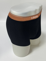 Caleçons Boxers Homme en Coton et Spandex, Taille Mi-Haute, Usage Quotidien, Couleur Unie, Doux, Respirant, Haute Élasticité, Anti-Remontée, Marque Privée