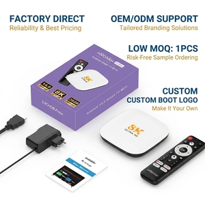 Boîtier TV <span class=keywords><strong>Android</strong></span> Hutron personnalisable OEM ODM STB, processeur Quad Core, streaming 4K, Wi-Fi double bande, version globale - Product Image 1