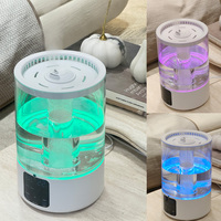 Humidificateur ultrasonique domestique et hôtelier avec filtre HEPA, charbon actif, électrique, portable, aromathérapie, désinfection, faible bruit, 5,0 L