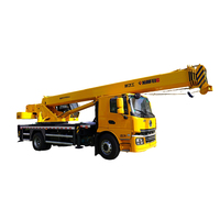 Grue de camion hydraulique de 16 tonnes avec une hauteur de levage maximale de 38 m, adaptée aux projets de construction