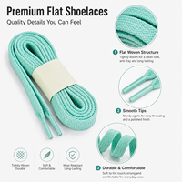 Lacets plats multicolores en gros, lacets tissés unis 6-15mm personnalisés pour baskets décontractées OEM ODM Mingjia