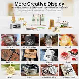 Máquina de grabado láser con características innovadoras para crear logotipos detallados en acero inoxidable y plástico - Product Image 6