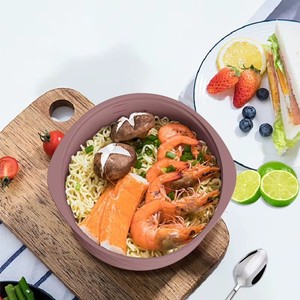 Hot Sale Silicone Multi-<b>Microwave</b> Steamers Pot with Handle & Lid Non-stick Heat-Resistant Cookware Cooker Steamer for Cooking - Product Image 4