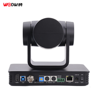 Cámara de Videoconferencia PTZ WODWIN WIN-M57S 1080p con Zoom Óptico de 20x, SDI, Sistema de Audioconferencia con Pan/Tilt de 170°, 255 Ajustes Preestablecidos