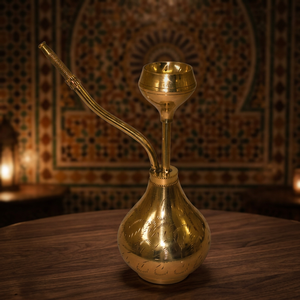 Chaman India Petite Chicha Électronique en Laiton 25803 Portable Type Droit avec Verre et Finition Laquée, Ensemble de Gros - Product Image 2