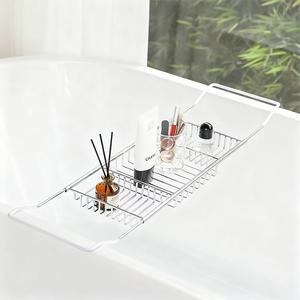 Estante organizador de accesorios de baño, estante de almacenamiento, estante Duschablage, accesorios de baño <span class=keywords><strong>para</strong></span> bañera - Product Image 4