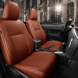 Coprisedili Auto in Vera Pelle di Lusso su Misura Adatti per Modelli <span class=keywords><strong>Toyota</strong></span> <span class=keywords><strong>Corolla</strong></span>, Copertura per Sedili Anteriori e Posteriori - Product Image 5
