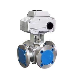 Válvulas de Bola de Acero Inoxidable de 4 Vías con Brida de Alta Presión DK55-4TF DN40 - Product Image 2